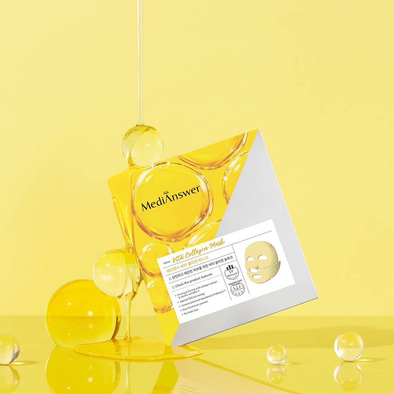 Medi Answer Vita Collagen Mask 37g มาสก์คอลลาเจน ผิวใส. ราคา ถูกที่สุด ดีลบีเคเค แกลเลอรีภาพที่ 5