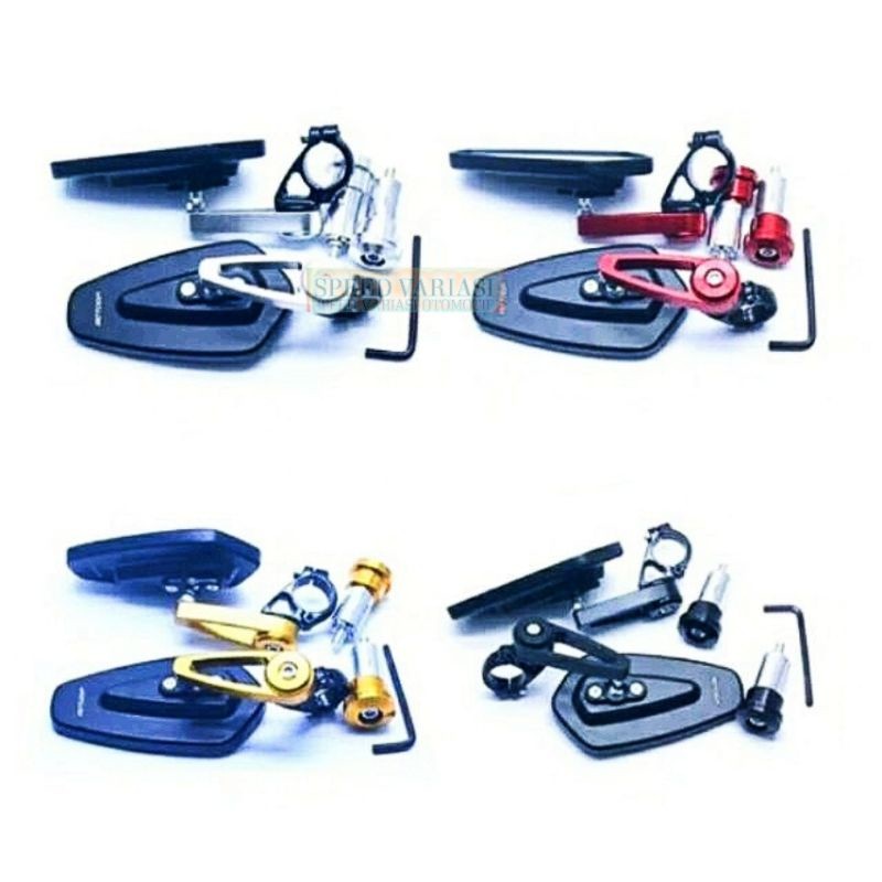 กระจกซี่ลวดวงรี CNC มอเตอร์ไซค์สากล MV88