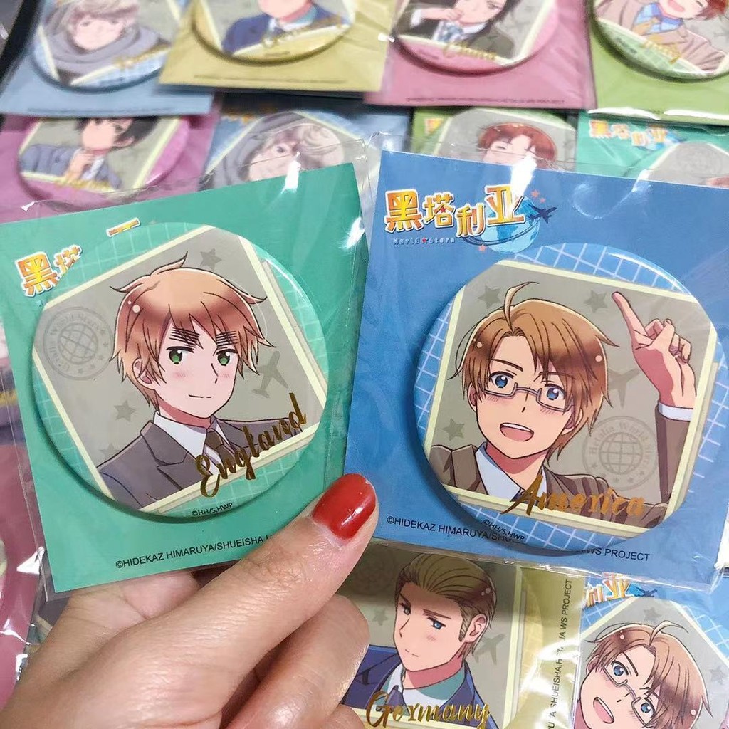 [สินค้าโภคภัณฑ์ของแท้] Hetalia World Stars Gilding Badge/Bar Accessories