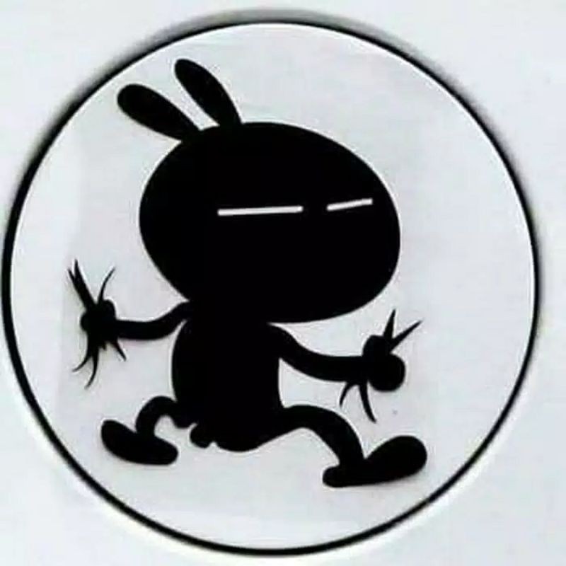 TUZKI MODEL CAR FUEL TANK CAP STICKER
