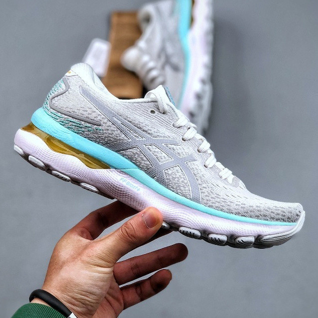 รองเท้าวิ่งผู้ชายและผู้หญิง Asics Gel Nimbus 24 รองเท้ากีฬาเบาแบบมีเบาะ 1012b201-100 #   749 YTZC