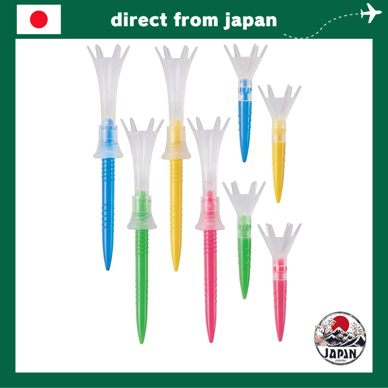 Daiya Golf Adjustable Height Tees – Long, Semi-Long & Short – Twistable, Durable Golf Tee