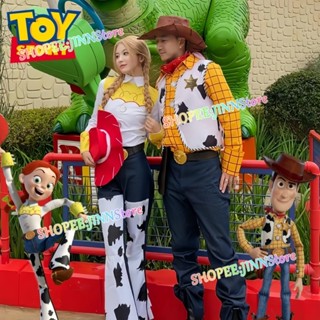-JINN-XS-3XL Toy STORY คอสเพลย์เครื่องแต่งกาย JESSIE WOODY ค…