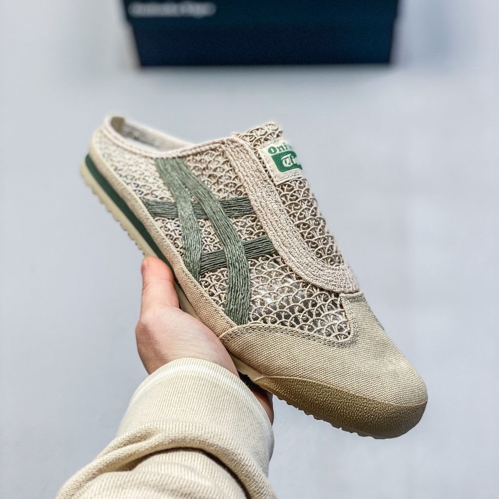 รองเท้าแตะผู้ชายและผู้หญิง Onitsuka Tiger MEXICO 66 SABOT แบบตาข่าย