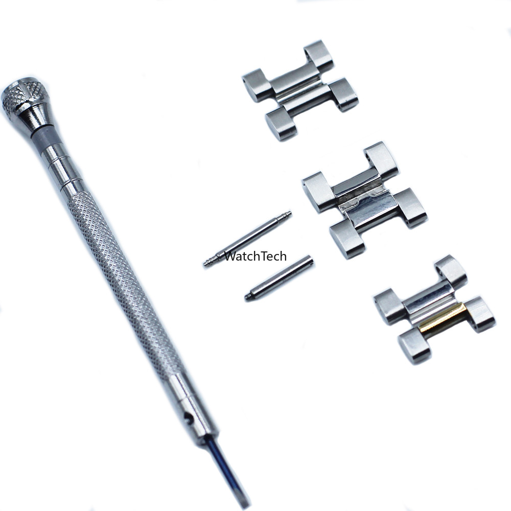 Solid Link Comfort สกรูไขควงสําหรับ Rolex GMT Submariner Oyster นาฬิกาสร้อยข้อมือสายคล้อง Clasp