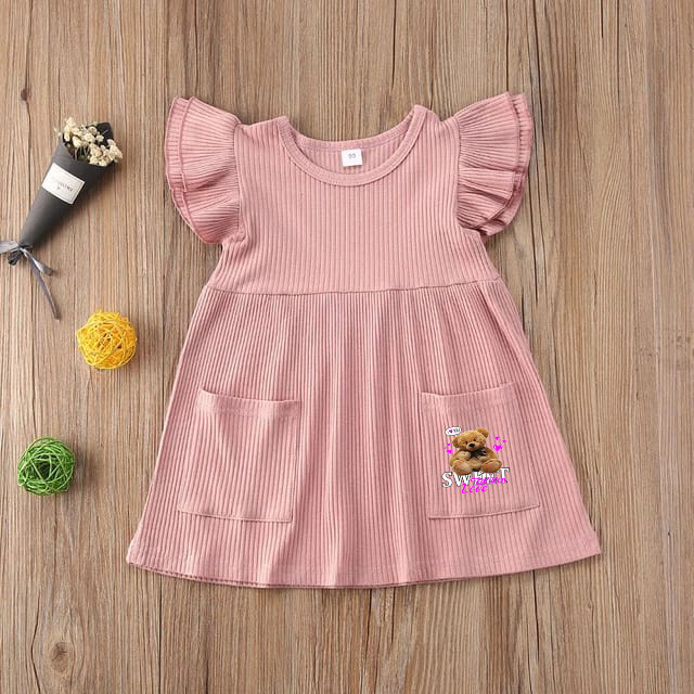 ALESHA - LADY BEAR CHILDRENS DRESS / LADY DTF GIRLS DRESS
