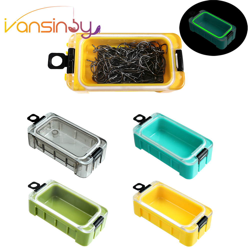 1 ชิ้น Spliceable Fishing Lure กล่องเก็บ Luminous Magnetic Kotak คอนเทนเนอร์อุปกรณ์ตกปลากล่อง
