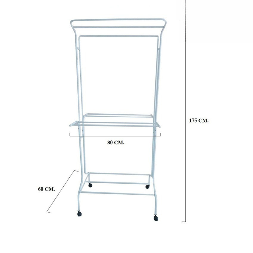 โลตัส ราวตากผ้า รุ่น L- 168  LOTUS'S CLOTHES DRYING RACK MODEL L- 168 - BLUE/WHITE