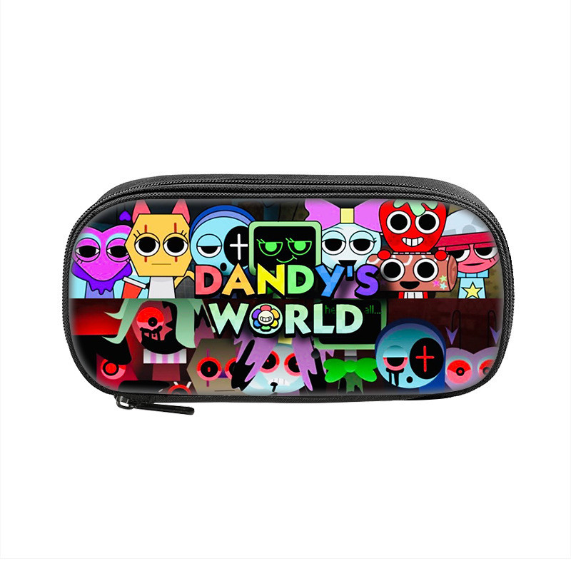 กระเป๋าดินสอ Cool Dandy's World จัดเก็บได้กว้างขวางและมีซิปที่ปลอดภัย เหมาะสำหรับนักเรียน