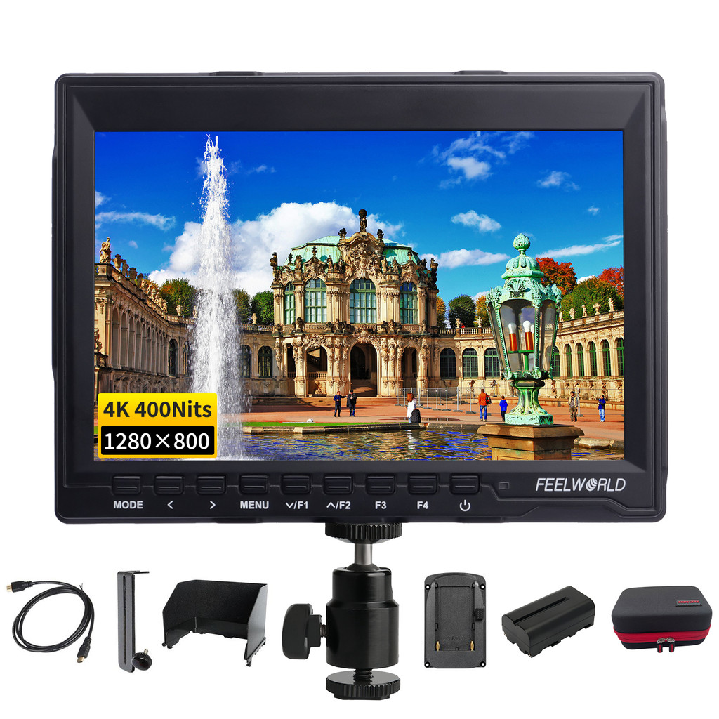 Feelworld FW759 7 นิ้วกล้อง Field monitor Video monitor 1280 * 800 สําหรับ Canon Nilkon D monitor Mu