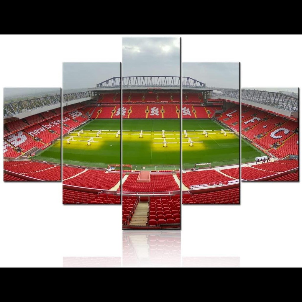 Liverpool Canvas Prints Anfield Stadium Artwork Piece MultiPanel Contemporary Giclee Decor สําหรับผน