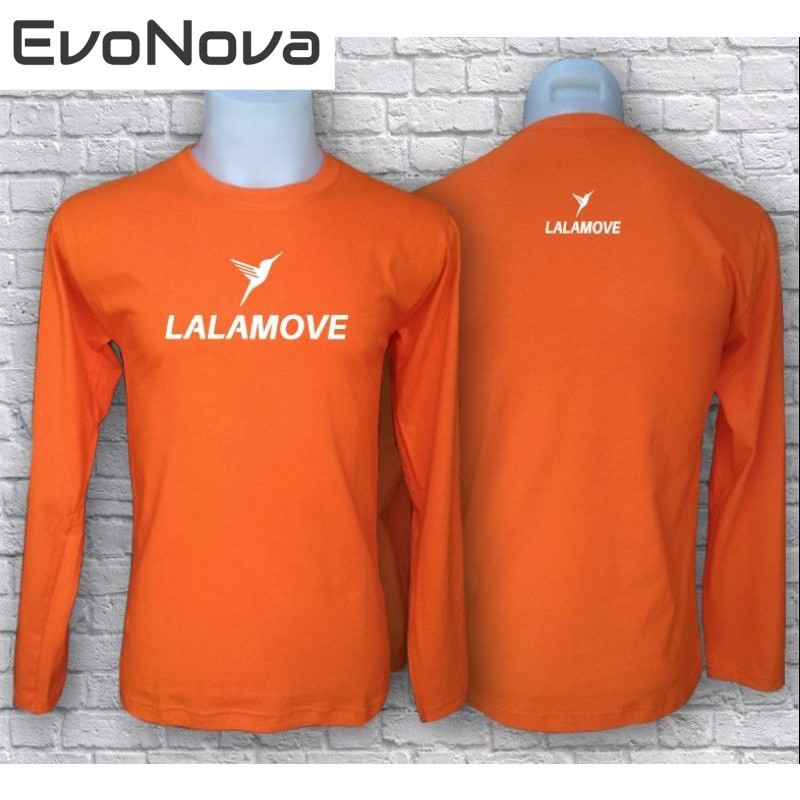 Lalamove เสื้อยืดแขนยาวสำหรับพนักงานจัดส่งระบายอากาศความชื้น wicking พนักงานจัดส่งผ้าระบายความร้อนแห้งเร็วเสื้อยืด