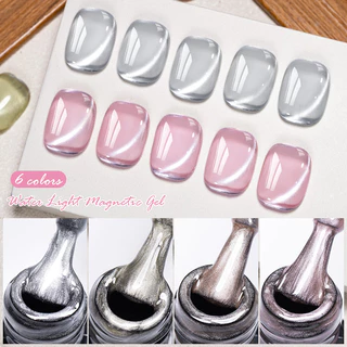 MEET ACROSS 7ml น้ำตาแมกนีติกเจลเล็บ กึ่งถาวร โซคอฟ ยูวีเจล วาร์นิชเล็บ