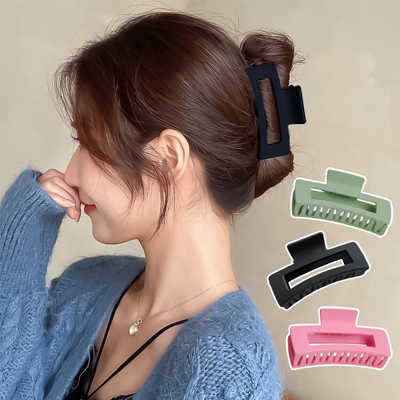 กิ๊บติดผม สไตส์เกาหลี แฟชั่นเรียบง่าย เนื้อแมตต์ ขนาดใหญ่ กิ๊บแฟชั่น กิ๊บติดผมเกาหลี