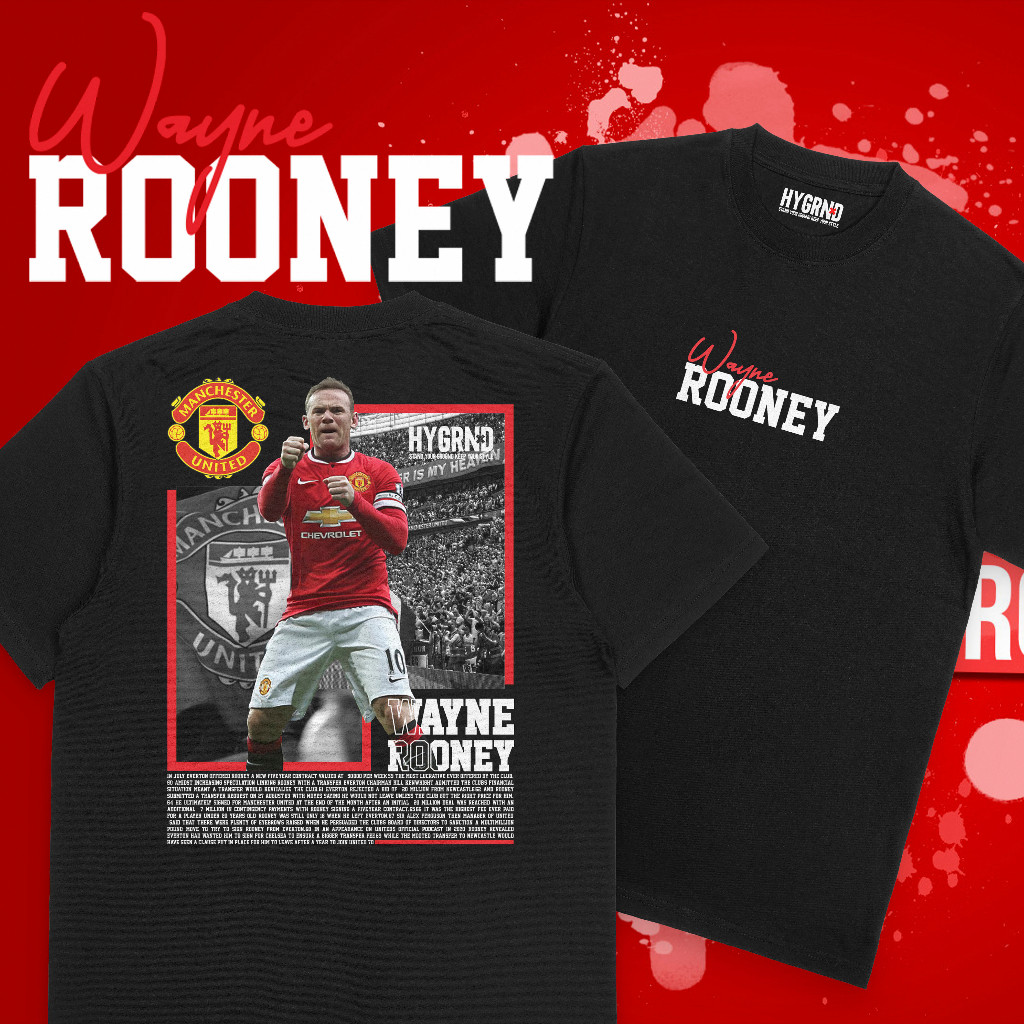 เสื้อยืดนักเตะ Heyground "Wayne Rooney" - Rooney/Manchester United