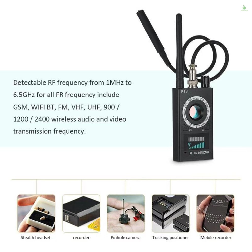 เครื่องตรวจจับ GPS RF เครื่องตรวจจับสัญญาณซ่อนกล้อง Finder กล้องเฝ้าระวัง Bug Sweeper Bug เครื่องตรวจจับ Anti Spy เครื่องตรวจจับสัญญาณ Jammer พร้อมเสียง US Plug ราคา ถูกที่สุด ดีลบีเคเค แกลเลอรีภาพที่ 4