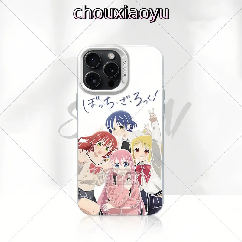 เหมาะสําหรับ VIVO IQOO13 IQOO12 IQOOZ9 Y36 Y27S Y35 Y27 V27 เคสโทรศัพท์อะนิเมะ Lonely Rock Frosted สีสันเงิน