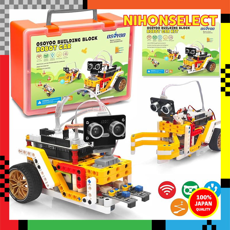 OSOYOO Block Programming Robot STEM Educational Toy WiFi IoT AI Technology Compatible Project Buildi