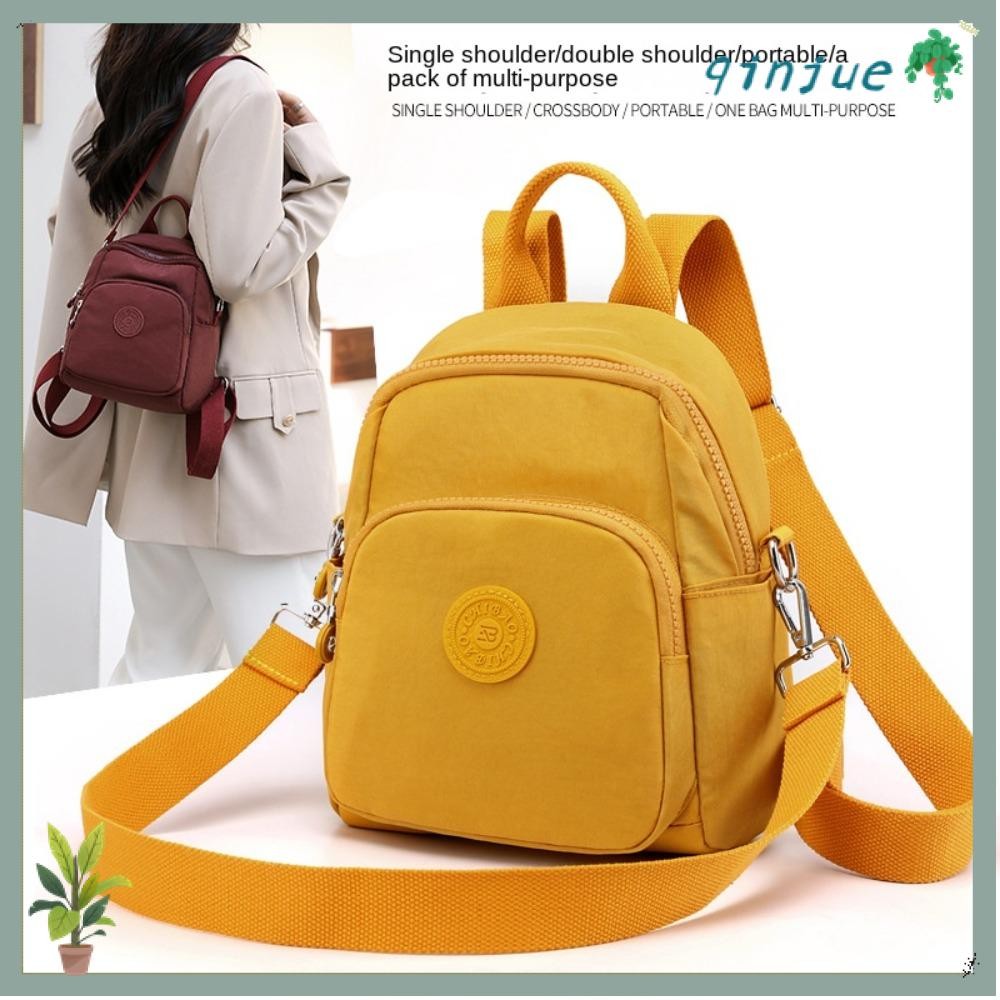 PRINTLI กระเป๋าสะพายข้าง,กระเป๋าสะพายไหล่อเนกประสงค์แบบถอดได้,ผ้าซิปแฟชั่นกระเป๋าเป้สะพายหลังขนาดเล็กเดินทาง