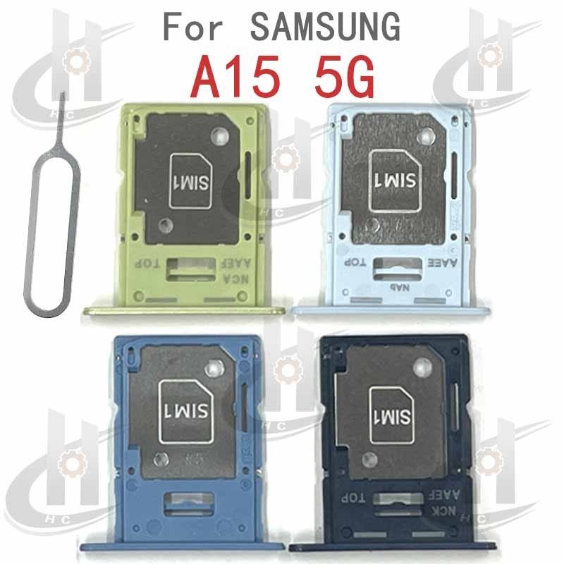 สําหรับ Samsung Galaxy A15 5G ซิมการ์ดถาดผู้ถือผู้ถือบัตร Reader SD Slot อะแดปเตอร์อะไหล่