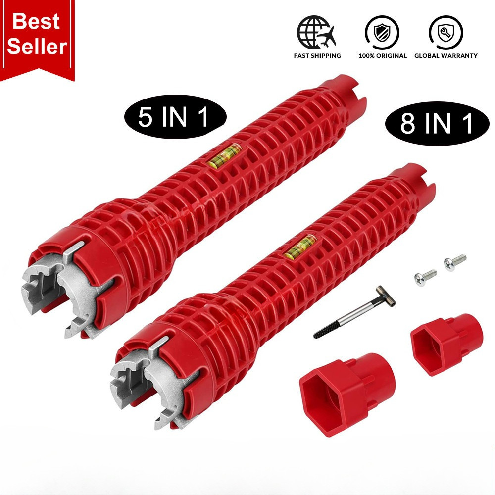 ประแจอเนกประสงค์ 8-in-1 / 5-in-1 สําหรับซ่อมก๊อกน้ําอ่างล้างจาน - DA888