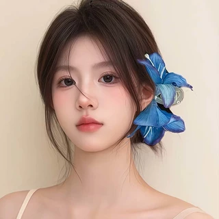 COD-ในไทย💖กิ๊บหนีบผมแฟชั่น ดอกลิลลี่ ลายดอกไม้ คลิปฉลาม สไตล์เกาหลี เครื่องประดับผม ริมทะเล/วันหยุดพักผ่อน