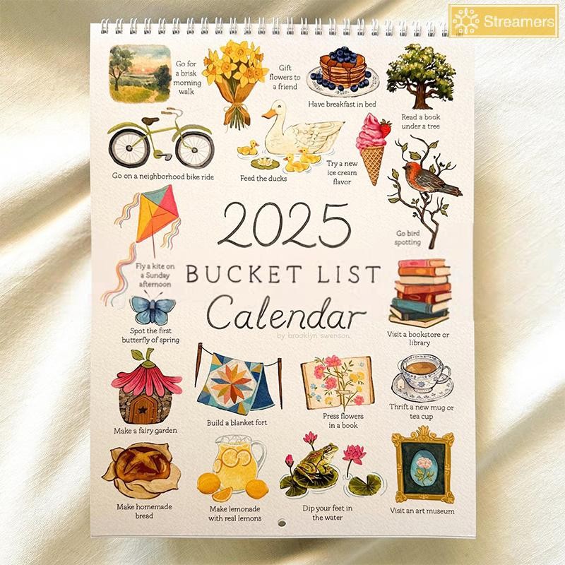 {Streamers} Spot PREORDER 2025 Bucket List Calendar 2025 ใหม่