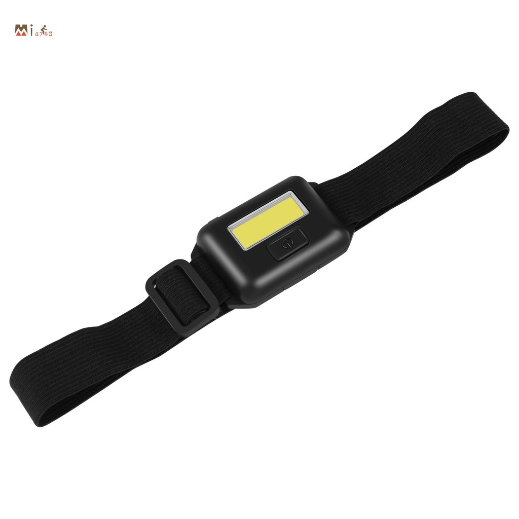 Mi4743Cob Led Mini หัวไฟหน้า 3 โหมดกันฝนไฟฉายหัวไฟฉายสําหรับตกปลากลางแจ้ง Camping ตกปลา