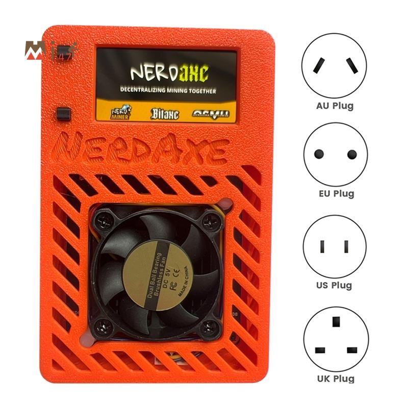 Mi4743NerdAxe Miner Nerdminer 500Gh/S S19XP BM1366 ASIC Bitaxe Bitcoin Mini Miner พร้อมจอ 1.9 นิ้ว
