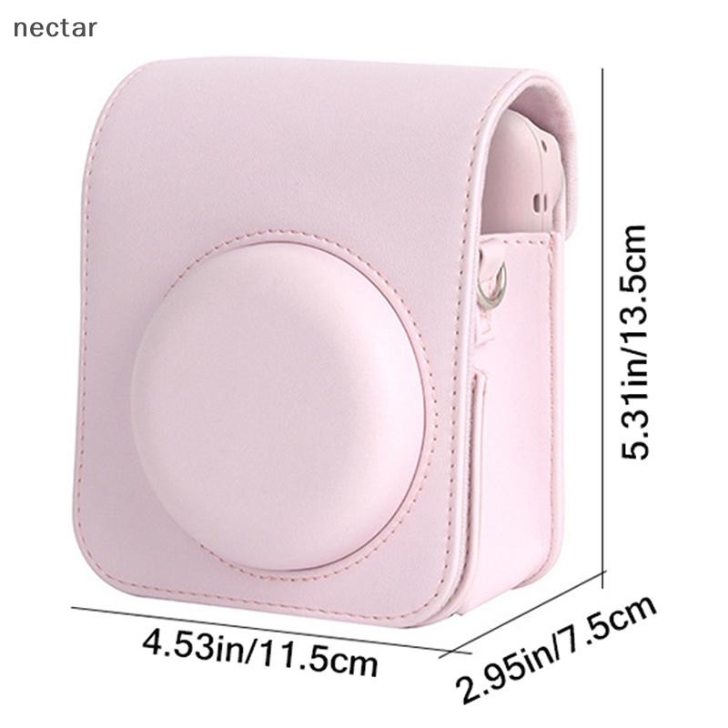Tar สําหรับ Instax Mini 12 กล้อง PU เคสป้องกัน Trave กระเป๋าพร้อมสายคล้องไหล่ N