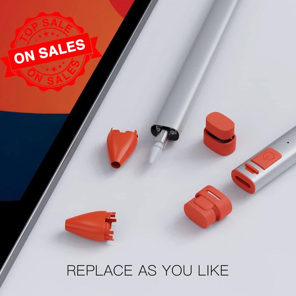 พลาสติกเหมาะสําหรับ Logitech Stylus ซิลิโคนด้านบน Crayon เปลี่ยนฝาครอบดินสอ Nib P4o9