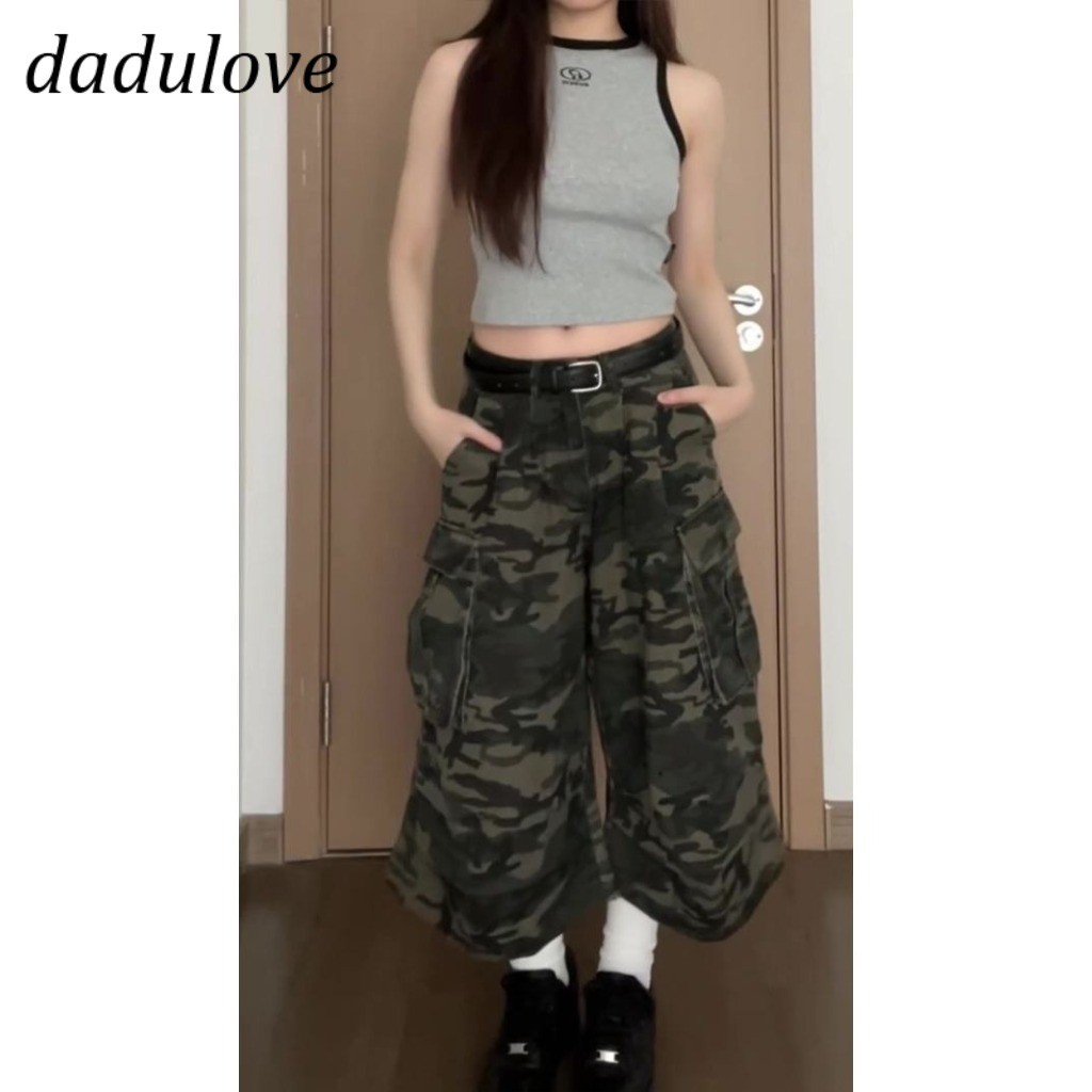DaDulove New American Ins High Street Retro Denim Shorts Niche High Waist Wide Leg Pants Large Size Hot Pants