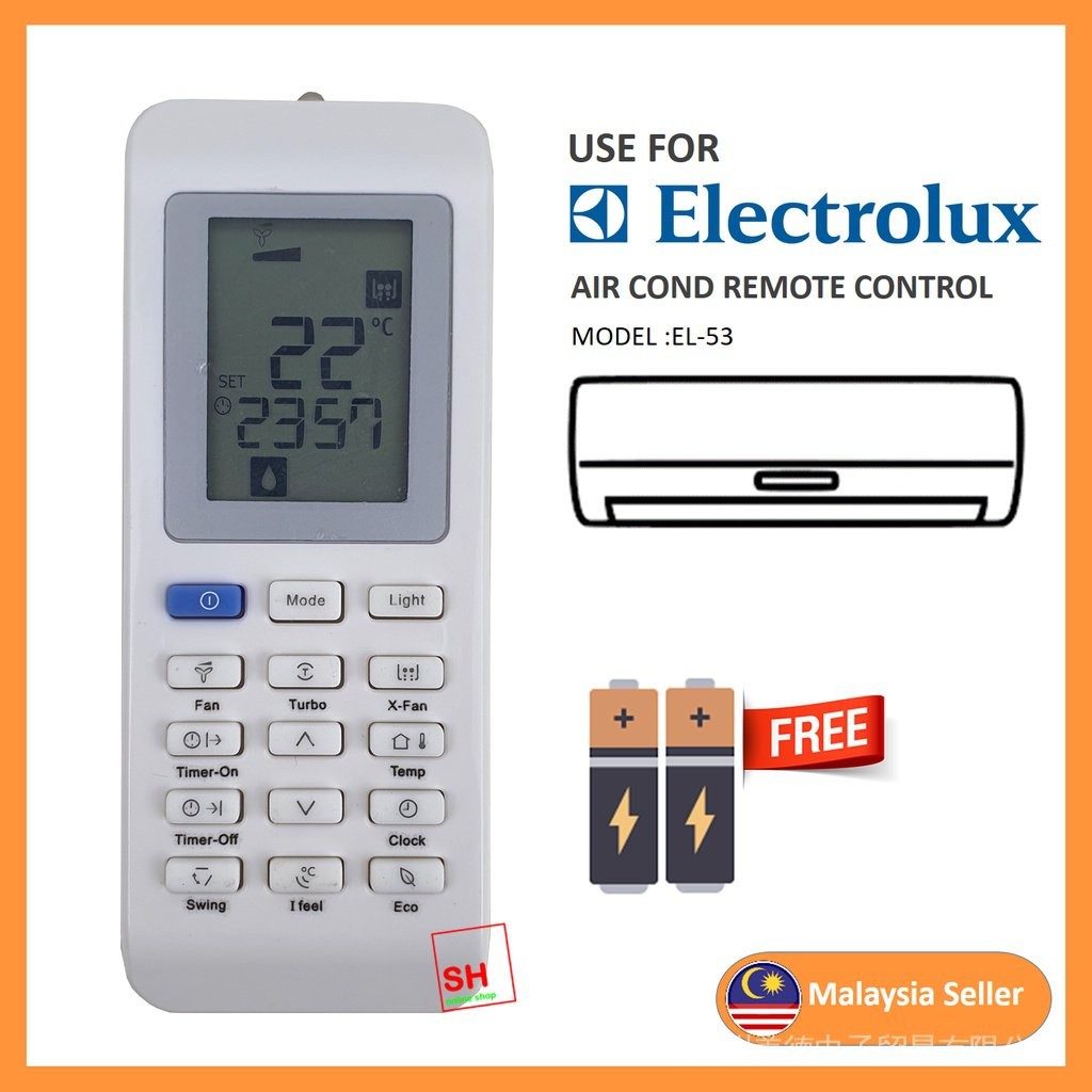 รีโมทแอร์ Electrolux สําหรับเปลี่ยน EL-53