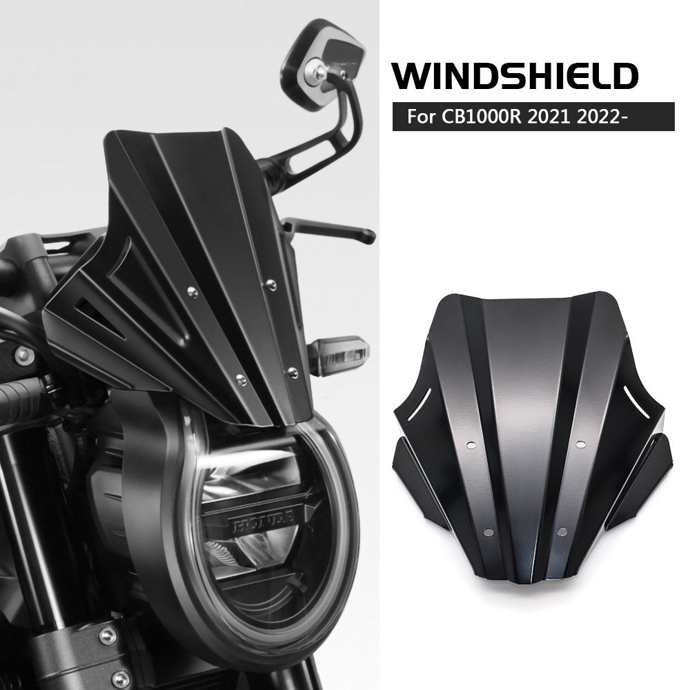 Fitสําหรับhonda CB1000R CB 1000 R 2021 2022-อุปกรณ์เสริมรถจักรยานยนต์กระจกกระจกอลูมิเนียมWind Shield Deflector