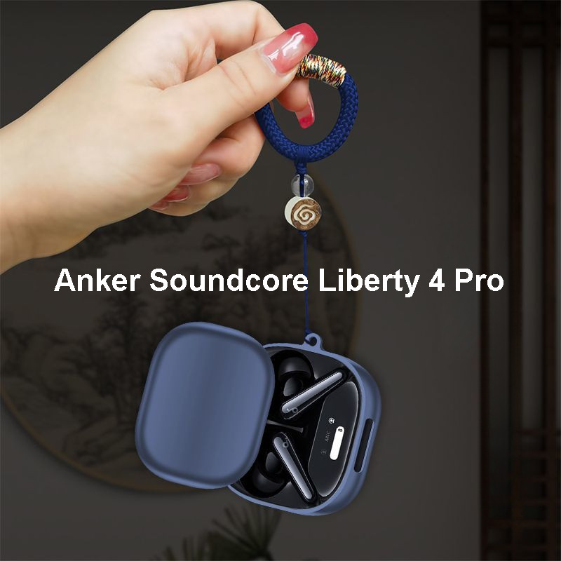 เคสหูฟังสําหรับ Anker Soundcore Liberty 4 Pro / Liberty 4, ฝาครอบหูฟังซิลิโคนเหลว