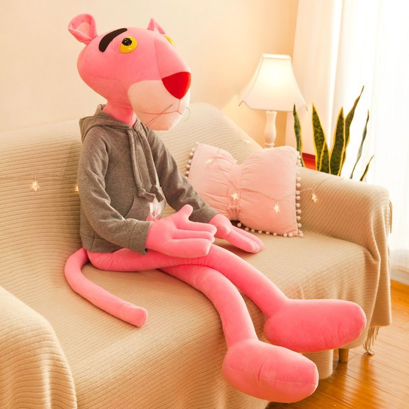 Pink Panther Plush Toy Doll ตุ๊กตาน่ารัก Girl Bed Sleeping Pillow ของแท้ Naughty Panther Gift Ready 