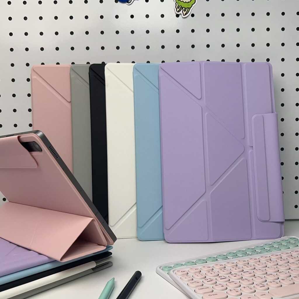 เคสแม่เหล็ก Samsung Galaxy Tab S9 S8 S7 FE+ ถอดได้ พับได้ สัมผัสสบาย