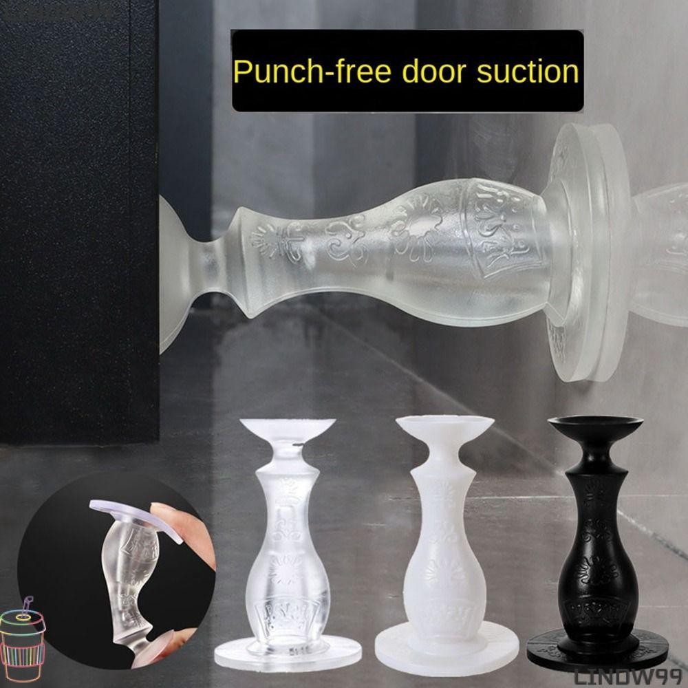 Lindw99 ที่กั้นประตู, Anti Collision Self กาวผู้ถือพื้น,ซิลิโคนซ่อน Wall Protectors Doorstop ห้องนอน