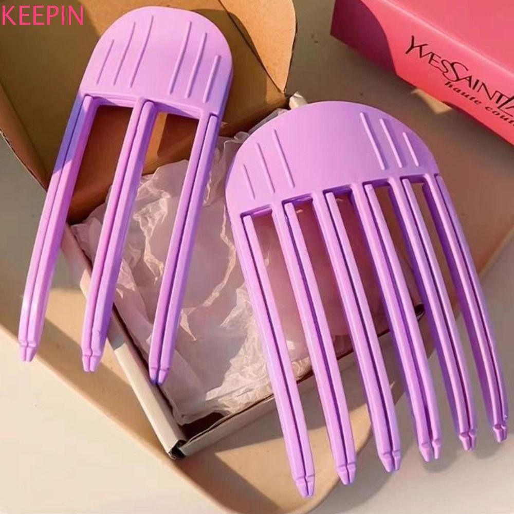 เก็บ 2ชิ้น/เซ็ตรากผมลูกกลิ้งผม,ไม่มีความร้อนจัดแต่งทรงผมเครื่องมือ ทําเอง ปุยกิ๊บดัดผมเรียบ,3/ 6ฟันหวีปุยดัดผมคงรูปร่างผมหยิกจัดแต่งทรงผมคลิป