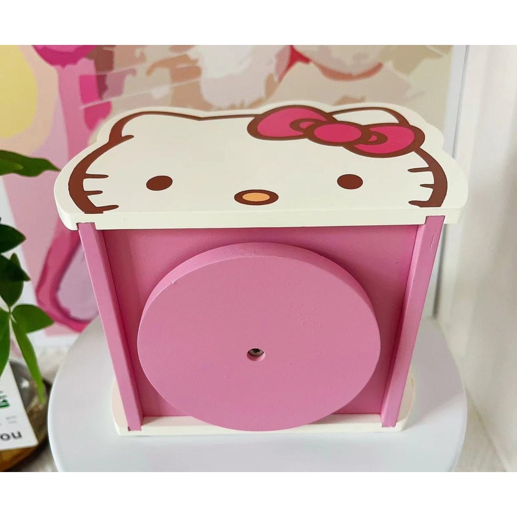 Hello Kitty Hello Kitty กล่องเก็บของห้องนั่งเล่นโต๊ะกาแฟกล่องเก็บของมัลติฟังก์ชั่นหอพักเดสก์ท็อปชั้นเก็บของน่ารัก ราคา ถูกที่สุด ดีลบีเคเค แกลเลอรีภาพที่ 9