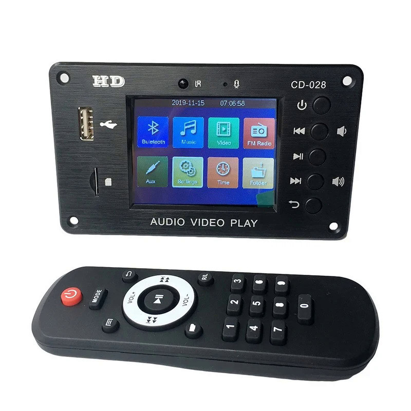 MP3 Player MP4 MP5 Player Support Video Picture Clock Music Bluetooth5.0 Decoder Board HD Audio Play