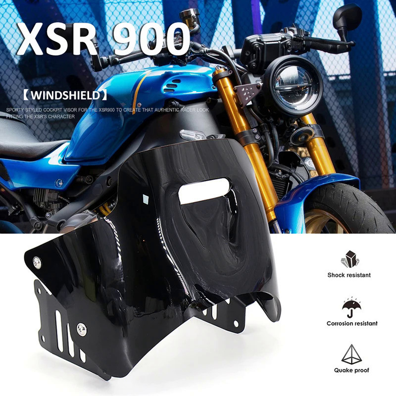 SL 2022 2023 Windshield Windscreen Fit For YAMAHA XSR 900 XSR900 xsr 900 Motorcycle Wind Deflector V