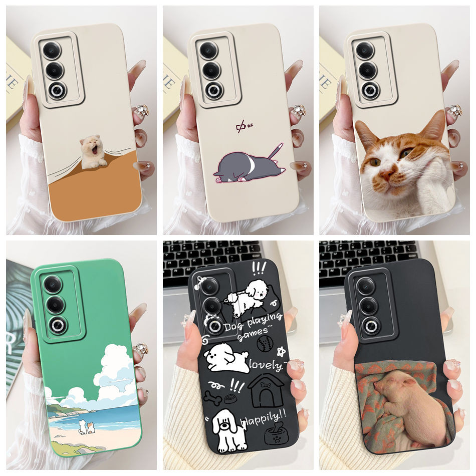 Oppo A3 Pro CPH2639 น่ารักสไตล์ตลกเลนส์ป้องกันปลอกกันกระแทก Oppo A3Pro 5G เคสโทรศัพท์ซิลิคอนแบบนุ่ม