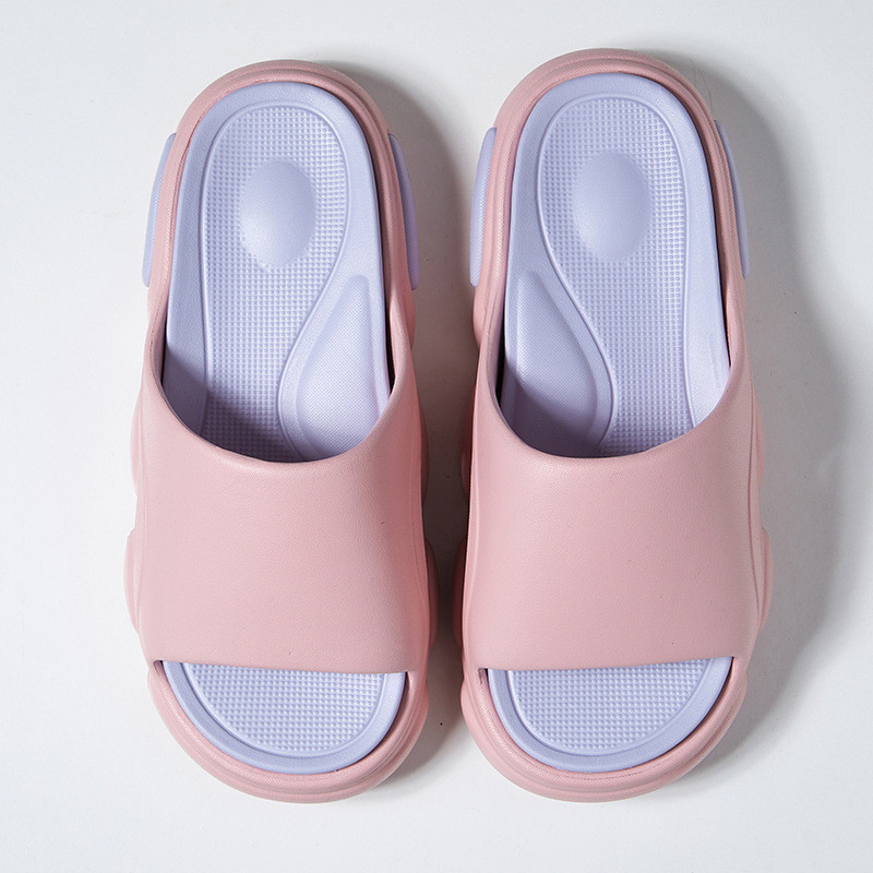 ขายร้อนหนา soled Flip-Flops ผู้ชายรองเท้าผู้หญิงในร่มกลางแจ้ง EVA คู่รองเท้าแตะ Anti-slip Soft-soled รองเท้าแตะชายหาดอินเทรนด์ฤดูร้อน 11/5