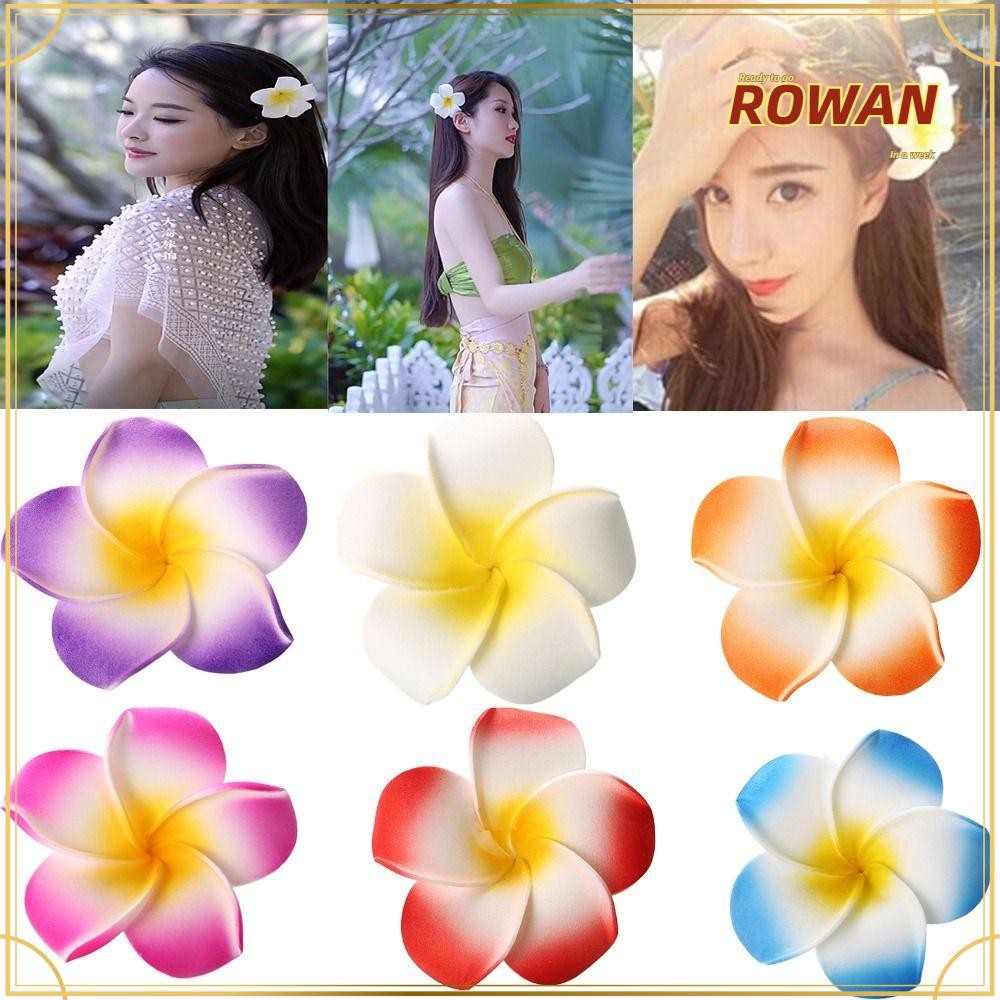 Rowans กิ๊บติดผมทรงไข่, เครื่องประดับผมตกแต่งงานแต่งงานดอกไม้ Headwear, ด้านข้าง Clamp เป็ด Billed คลิปสําหรับเจ้าสาวงานแต่งงานชายหาดวันหยุด Hairpin ฮาวาย