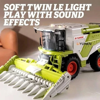 RC Farm Harvester รถบรรทุกรถแทรกเตอร์ของเล่นจําลองรีโมทคอนโทรลรถการเกษตรสเปรย์หมอกอิเล็กทรอนิกส์ชาวนาของเล่นเด็กผู้ชาย