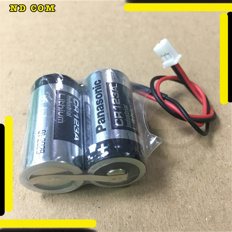 สุดคุ้ม! cr123a แพ็คคู่ แบตเตอรี่ MR-BAT6V1, 2CR17335A WK17 6V