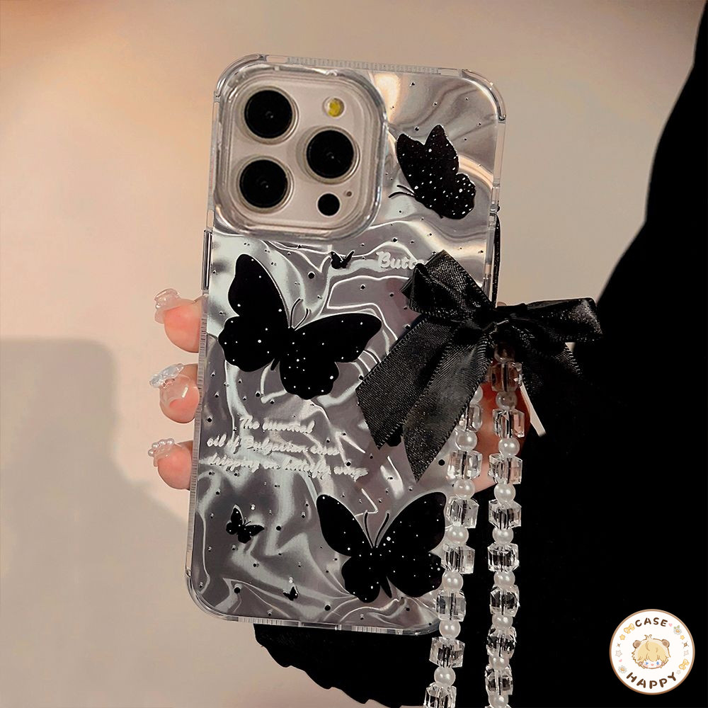 การ์ตูนวินเทจในฝันคลื่นเลเซอร์ผีเสื้อเย็น สำหรับ เคสiPhone 16 11 15 13 14 12 Pro Max 8 7 16 15 Plus X XS XR Max SE 2022