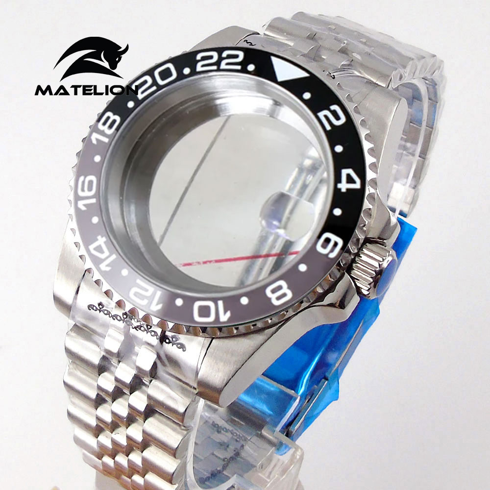 ดําน้ําLAZ Matelion 200M 40mm Fit NH35 NH36 NH34 GMT ETA 2824 PT5000 นาฬิกา Jubilee สร้อยข้อมือ Sapp
