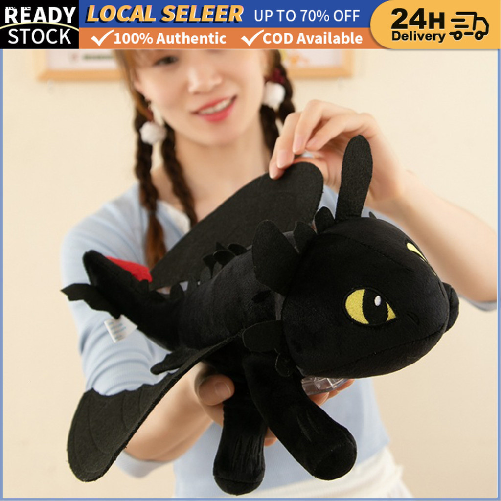 สติ๊กเกอร์แต่งรถ How To Train Your dragon Toothless dragon dollie ตุ๊กตาของเล่น Creative Car Roof ตกแต่งหมวกกันน็อครถจักรยานยนต์อุปกรณ์เสริม